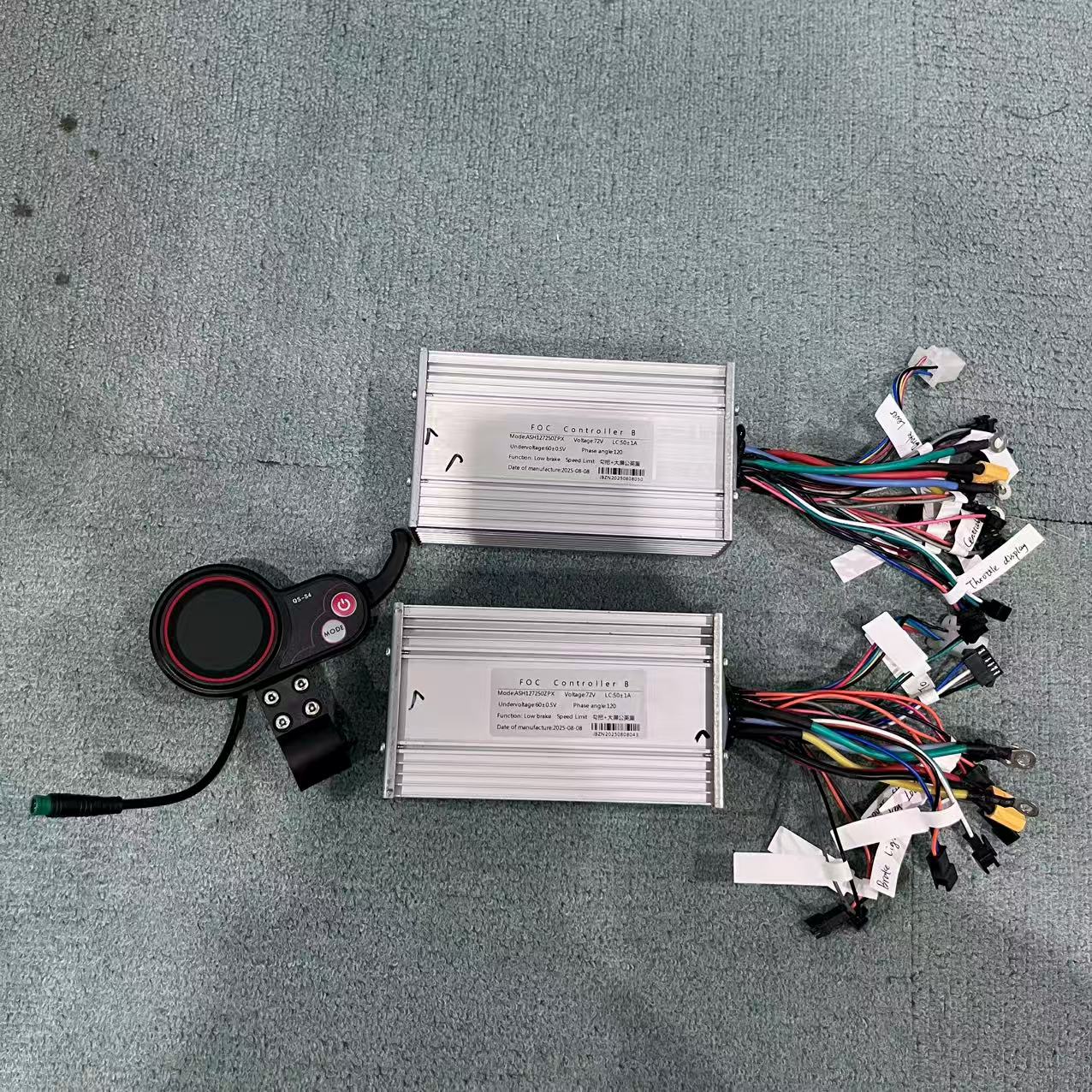 72V 45A Dual Controller - 72V 50A JB Jingbo電動スクーターFOCスピードコントローラーA&B LCDスクリーンスロットル（8000W 10000W