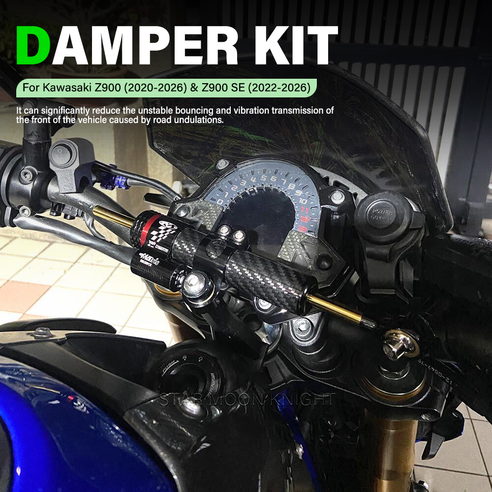 Steering Damper Stabilizer Kit Cnc - 新しいオートバイ CNC ステアリングダンパー安定化ダンパーブラケット取付キットカワサキ Z 900 Z900