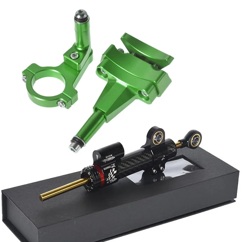 カワサキ500 2024用 - バイク用ブラケット Ninj - Steering Damper Stabilizer Kit Cnc のレビューと価格