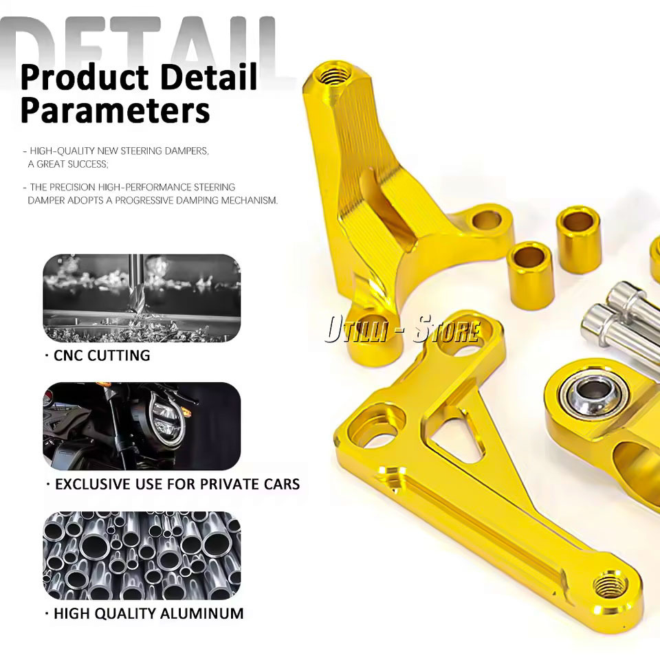 ステアリングダンパーホンダ CB1000R CB 1000  - Steering Damper Stabilizer Kit Cnc のレビューと価格