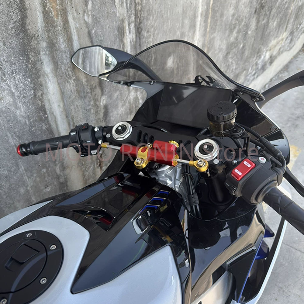 オートバイCNCアルミ製スタビライザー ステアリングダンパー - Steering Damper Stabilizer Kit Cnc のレビューと価格