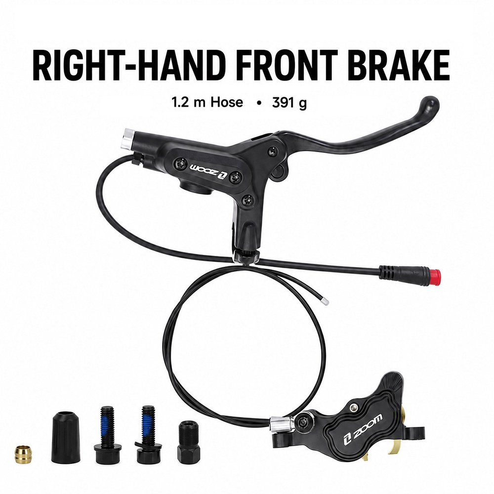 ZOOM HB-890E 4ピストン油圧ディスクブレーキセッ - Zoom Hydraulic Brake 4 Piston E-Scooter のレビューと価格