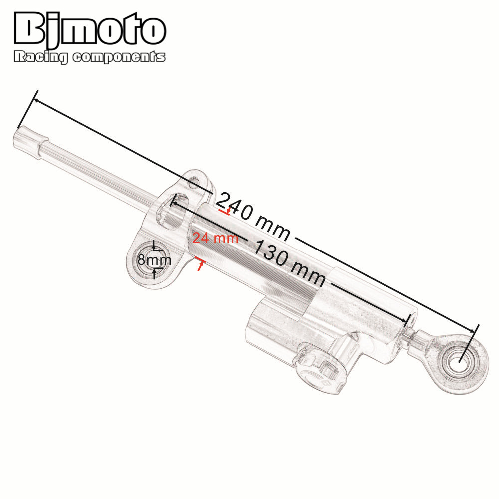 Bjmoto-ステアリングダンパー取り付けキット,スタビライ - Steering Damper Stabilizer Kit Cnc のレビューと価格