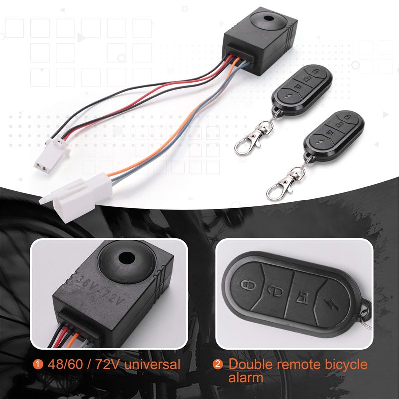 B49CEbike 警報システムデュアルリモコン 36V 4 - 72V 45A Dual Controller のレビューと価格