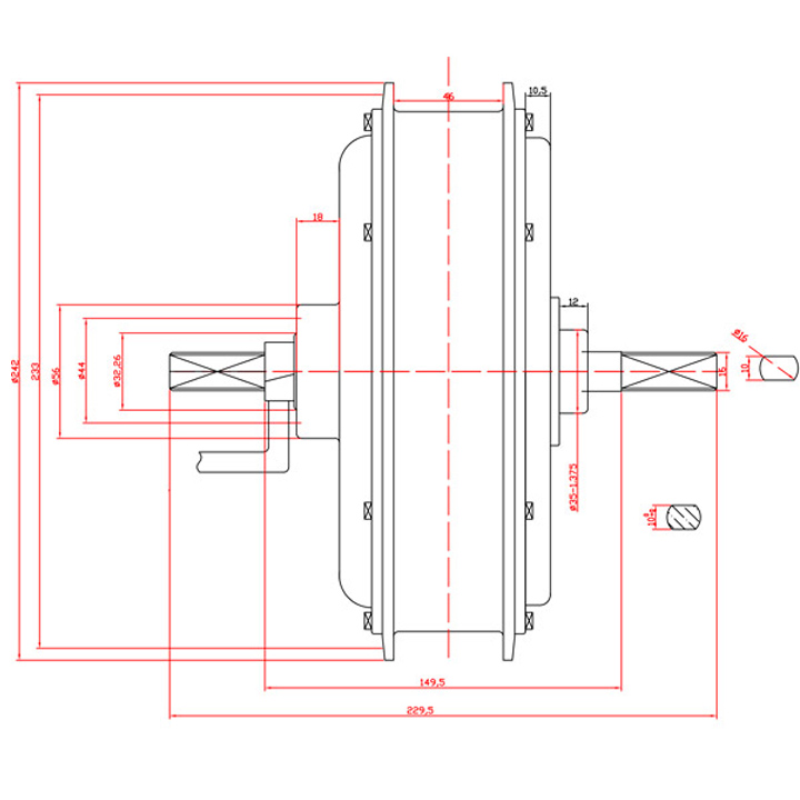 1.85x19 19インチ 60V 72V 3000W 50 - 60V 5000W Brushless Hub Motor のレビューと価格